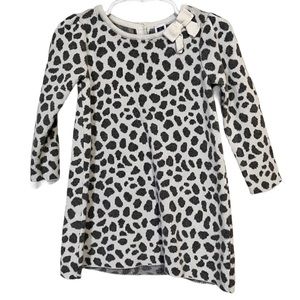 Janie and Jack Leopard print sweater dress 18-24 months